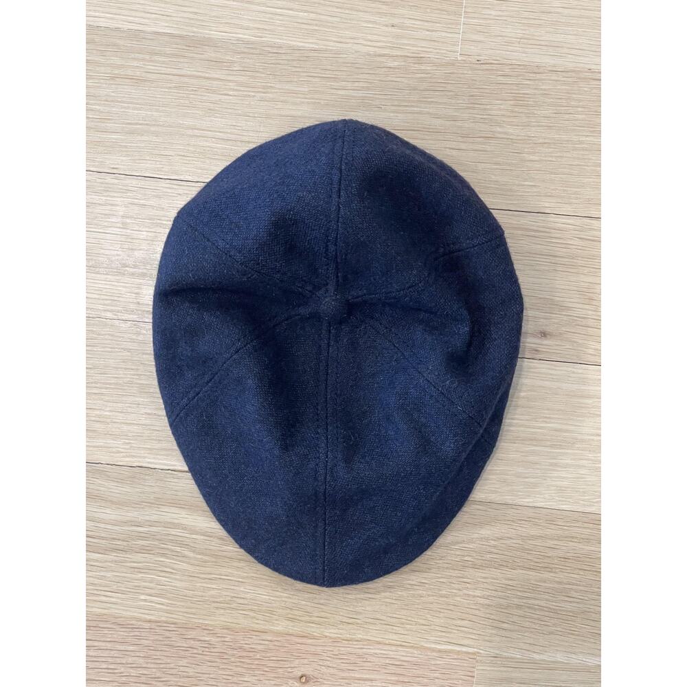 New Era Hat Cap Newsboy Mens One Size Blue Wool Felt Lined Solid Casual Fall - Picture 5 of 11